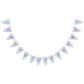 Personalisierter Spaß, farbenfroher Regenbogen zum Wimpelkette (Alle)