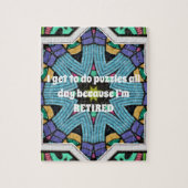 Personalisierter Spaß für Ruhestand Funny Retiring Puzzle (Vertikal)