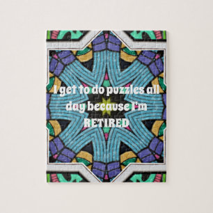 Personalisierter Spaß für Ruhestand Funny Retiring Puzzle