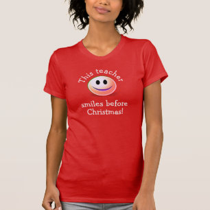 Personalisierter Spaß LEHRER KLEILES VOR CHRISTMAS T-Shirt
