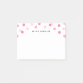Personalisierter Spaß Pink Confetti Post-it Klebezettel (Vorderseite)