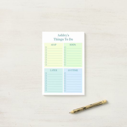 Personalisierter Spaß Post-it Klebezettel (Auf Schreibtisch)