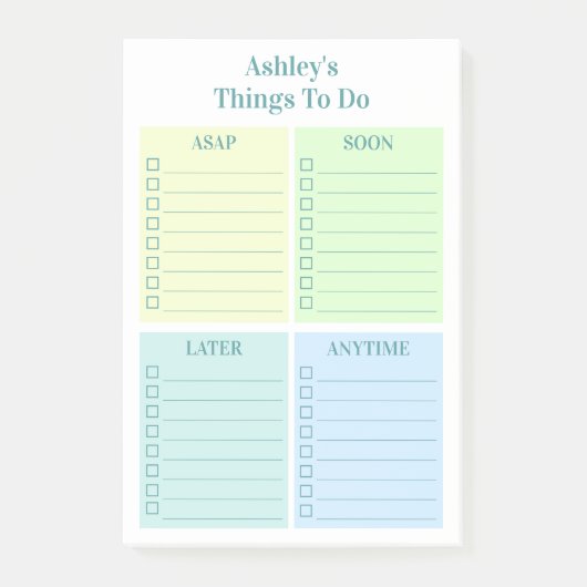 Personalisierter Spaß Post-it Klebezettel (Vorderseite)