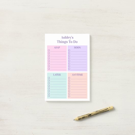 Personalisierter Spaß Post-it Klebezettel (Auf Schreibtisch)