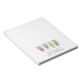 Personalisierter Spaß Schüler Lehrer Notizblock (angewinkelt)