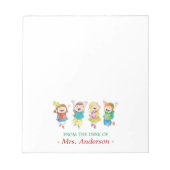 Personalisierter Spaß Schüler Lehrer Notizblock (Vorderseite)