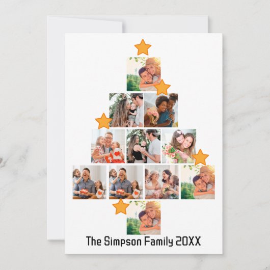 Personalisierter Spaß Weihnachten 11. FotoCollage (Vorderseite)