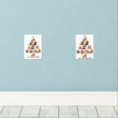 Personalisierter Spaß Weihnachten 11. FotoCollage Bilderwand Sets (Holzboden)