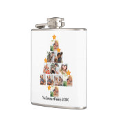 Personalisierter Spaß Weihnachten 11. FotoCollage Flachmann (Links)