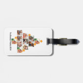 Personalisierter Spaß Weihnachten 11. FotoCollage Gepäckanhänger (Rückseite horizontal)