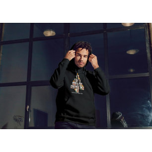 Personalisierter Spaß Weihnachten 11. FotoCollage Hoodie