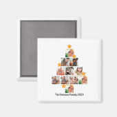 Personalisierter Spaß Weihnachten 11. FotoCollage Magnet (Vorderseite/Rückseite)