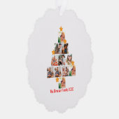 Personalisierter Spaß Weihnachten 11. FotoCollage Ornament Karte (Rechts)