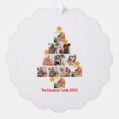 Personalisierter Spaß Weihnachten 11. FotoCollage Ornament Karte (Vorderseite)