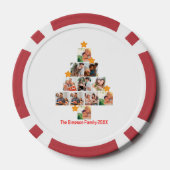 Personalisierter Spaß Weihnachten 11. FotoCollage Pokerchips (Rückseite)