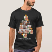 Personalisierter Spaß Weihnachten 11. FotoCollage T-Shirt (Vorderseite)
