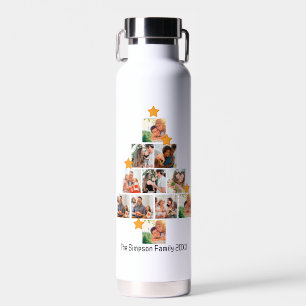 Personalisierter Spaß Weihnachten 11. FotoCollage Trinkflasche