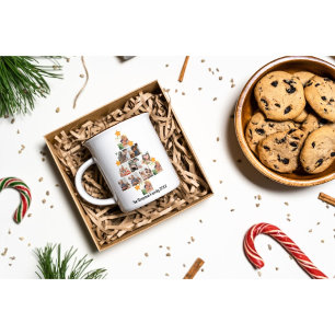 Personalisierter Spaß Weihnachten 11. FotoCollage Verwandlungstasse