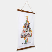 Personalisierter Spaß Weihnachten 11. FotoCollage Wandteppich Mit Holzrahmen (Gewinkelt)