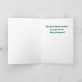Personalisierter Spaß Weihnachtskarte Karte (Innenseite)