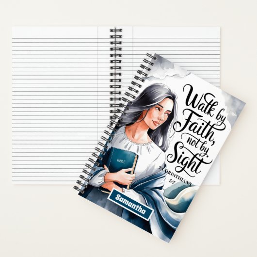 Personalisierter Spaziergang durch den Glauben Chr Notizblock (Innen)
