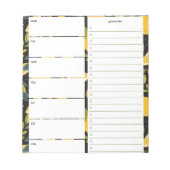 Personalisierter Speiseplan mit Fruchtmuster Notizblock (Vorderseite)