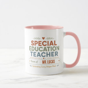 Personalisierter Spezialpädagogik-Lehrer-Kaffeebec Tasse