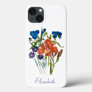 Personalisierter Spiderwort- und Taglilien-Etasche Case-Mate iPhone Hülle