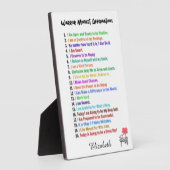 PERSONALISIERTER SPIEL FOTOPLATTE (Seite)