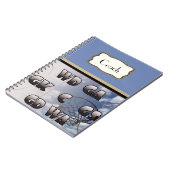 Personalisierter Spieler bringt Netball-Zug in Notizblock (Linke Seite)