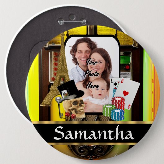 Personalisierter Spieler Button (Vorne & Hinten)