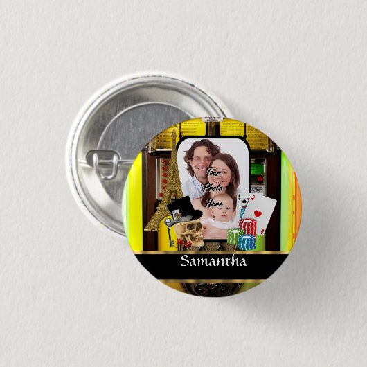 Personalisierter Spieler Button (Vorne & Hinten)