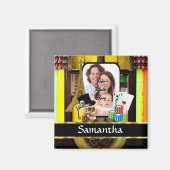 Personalisierter Spieler Magnet (Vorderseite/Rückseite)