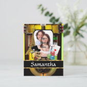 Personalisierter Spieler Postkarte (Stehend Vorderseite)