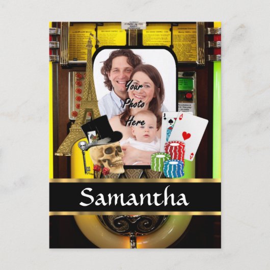 Personalisierter Spieler Postkarte (Vorderseite)