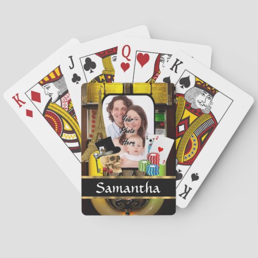 Personalisierter Spieler Spielkarten (Rückseite)