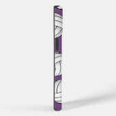 Personalisierter Spielername Volleyball Lila Case-Mate iPhone Hülle (Rückseite / Rechts)