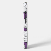 Personalisierter Spielername Volleyball Lila Case-Mate iPhone Hülle (Rückseite / Links)