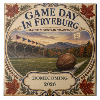 Personalisierter Spieltag in Fryeburg, Maine für A Fliese