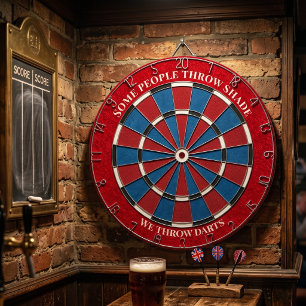 Personalisierter Spielzimmer-Dekor - Lustiges Rot Dartscheibe