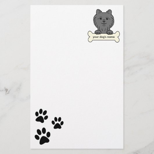 Personalisierter Spitz Briefpapier (Vorderseite)
