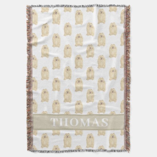 Personalisierter Spitz Decke (Vorderseite Vertikal)