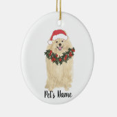 Personalisierter Spitz Keramik Ornament (Rechts)