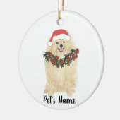 Personalisierter Spitz Keramik Ornament (Links)