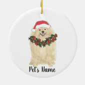 Personalisierter Spitz Keramik Ornament (Hinten)