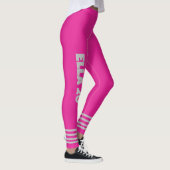 Personalisierter Sport l Leistungsübung pink Leggings (Rechts)