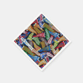 Personalisierter Sportfan Muster Napkins Serviette (Ecke)