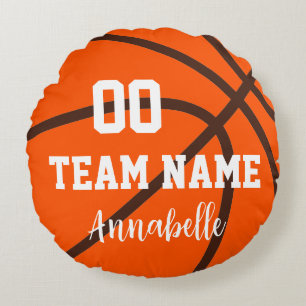Personalisierter Sportler Rundes Kissen