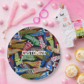 Personalisierter Sportlüfter Muster Pappteller (Party)