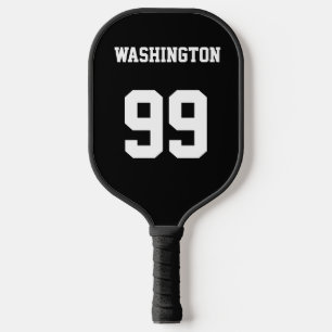 Personalisierter Sportname und -nummer Pickleball Schläger